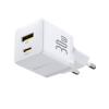 Baseus Palm Fast Nabíječka USB-A + USB-C 30W White