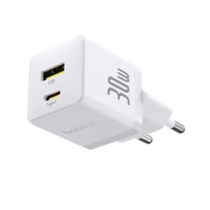 Baseus Palm Fast Nabíječka USB-A + USB-C 30W White