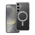 ELECTRO MAG COVER case compatible with MagSafe for SAMSUNG S24 Plus silver