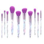Livefy kozmetické štetce Glow 10ks, fialové