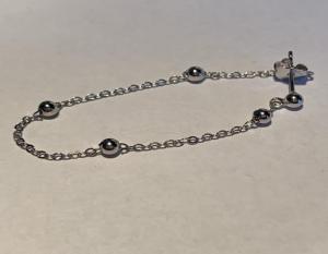 MOISS Single retiazková náušnice zo striebra E0004268