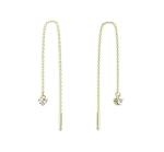 MOISS Pozlátené retiazkové náušnice so zirkónom E0004231