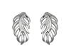 MOISS Strieborné náušnice Listy E0003192
