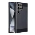 Puzdro Carbon Lux TPU Samsung Galaxy S24 Ultra - čierne