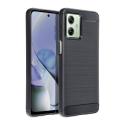 Puzdro Carbon Lux TPU Motorola G54 - čierne