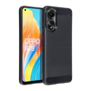 Puzdro Carbon Lux TPU Oppo A78 5G - čierne