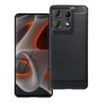 Puzdro Carbon Lux TPU Motorola Edge 50 Pro - čierne
