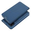 Puzdro Luna Book Carbon iPhone 15 Pro Max - modré