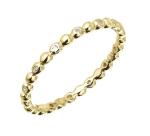 Evolution Group Minimalistický pozlátený prsteň so zirkónmi 15005.1 crystal 53 mm