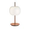 kdln Stolová LED lampa KUSHI, medená, výška 32 cm, stmievač, CCT