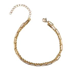 Emily Westwood Elegantný dvojitý náramok z pozlátenej ocele Elysian EWB250190G