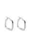Marc Malone Moderné oceľové náušnice Kate Silver Earrings MCE250267S