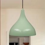 Závesné svetlo Adash, mätovo zelená, kov, Ø 26 cm, E27