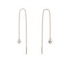 MOISS Pozlátené retiazkové náušnice so zirkónom E0004232