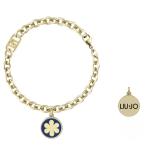 Liu Jo Štýlový pozlátený náramok so smaltom Kvetina Bloom LJ3111