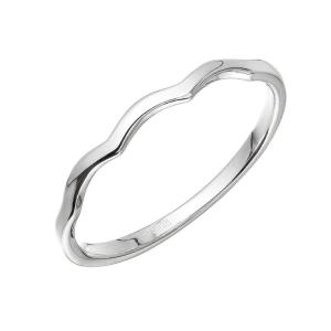 Evolution Group Elegantný strieborný prsteň Vlnky 65002 52 mm