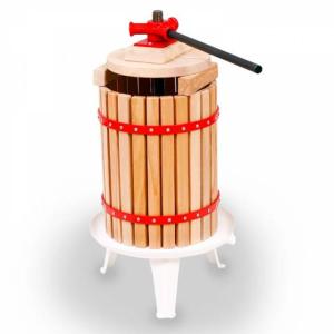 SKVELER Lis na ovocie, objem 30 L, drevo, kovový podstavec / SKVELER