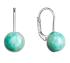 Evolution Group Strieborné visiace náušnice s pravým amazonitom 11481.3