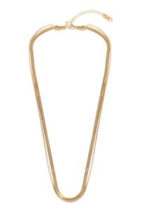 Emily Westwood Elegantný dvojitý náhrdelník z pozlátenej ocele Miracle EWN250262G