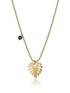Emily Westwood Originálny pozlátený náhrdelník Lístok Katherine EWN23043G