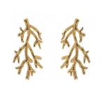 Emily Westwood Pozlátené náušnice v tvare koralov Camilla EWE250217G