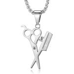 Linda`s Jewelry Náhrdelník Kadernícke Nožnice Veľké chirurgická oceľ INH225