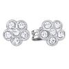 Soliter Strieborné kvietkované náušnice 438 001 01258 04