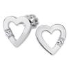 Soliter Srdiečkové náušnice s kryštálom 436 001 00418 04