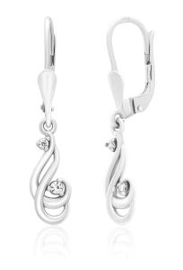 Soliter Trblietavé strieborné náušnice s kryštálmi 436 001 00549 04