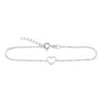 Soliter Pôvabný strieborný náramok so srdiečkom 461 001 01399 04