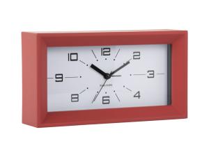 Budík Lujo Rectangle Karlsson KA6066RD, 20cm