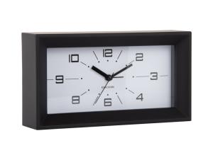 Budík Lujo Rectangle Karlsson KA6066BK, 20cm