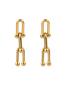 Marc Malone Úchvatné pozlátené visiace náušnice Ivy Gold Earrings MCE250180G