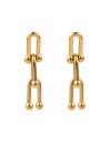 Marc Malone Úchvatné pozlátené visiace náušnice Ivy Gold Earrings MCE250180G