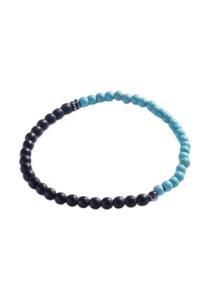 Marc Malone Pánsky korálkový náramok s tyrkysom MCGB5108