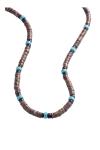 Marc Malone Korálkový náhrdelník s tyrkysom pre mužov MCGN5080