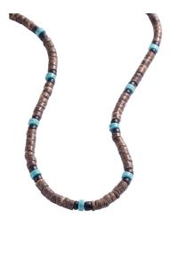 Marc Malone Korálkový náhrdelník s tyrkysom pre mužov MCGN5080