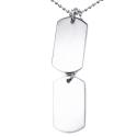 Sam`s Artisans Náhrdelník Double Dog Tag chirurgická oceľ INHM077