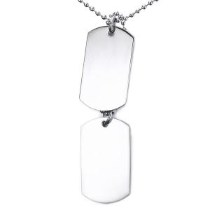 Sam`s Artisans Náhrdelník Double Dog Tag chirurgická oceľ INHM077