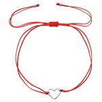 Evolution Group Červený kabala náramok so srdiečkom 13042.3 red