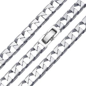 Sam`s Artisans Náhrdelník Square Curb 9mm chirurgická oceľ INHM082