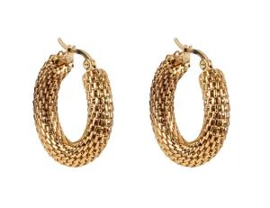 Emily Westwood Moderné pozlátené kruhy z ocele Belle EWE250200G