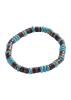 Marc Malone Korálkový pánsky náramok s tyrkysom MCGB5087