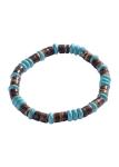 Marc Malone Korálkový pánsky náramok s tyrkysom MCGB5087