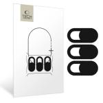 Tech-Protect Cam Fit 3x ochranný kryt na webkameru pre notebooky, čierny