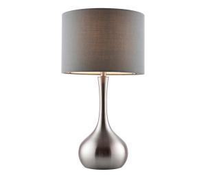 Endon Endon 61192 -Stmievateľná stolná lampa PICCADILLY 1xE14/40W/230V matný chróm/šedá