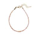 Alisia Pozlátený náramok s korálkami ružového opálu AL1631-Oro-OpaleRosa
