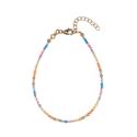 Alisia Pozlátený náramok s farebnými korálkami jadeitu AL4934-Oro