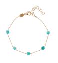 Alisia Štýlový pozlátený náramok s amazonitom AL2534.01.011