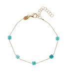 Alisia Štýlový pozlátený náramok s amazonitom AL2534.01.011